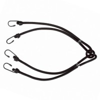 Napínací pružná lana s kovovými háky 4x 45cm